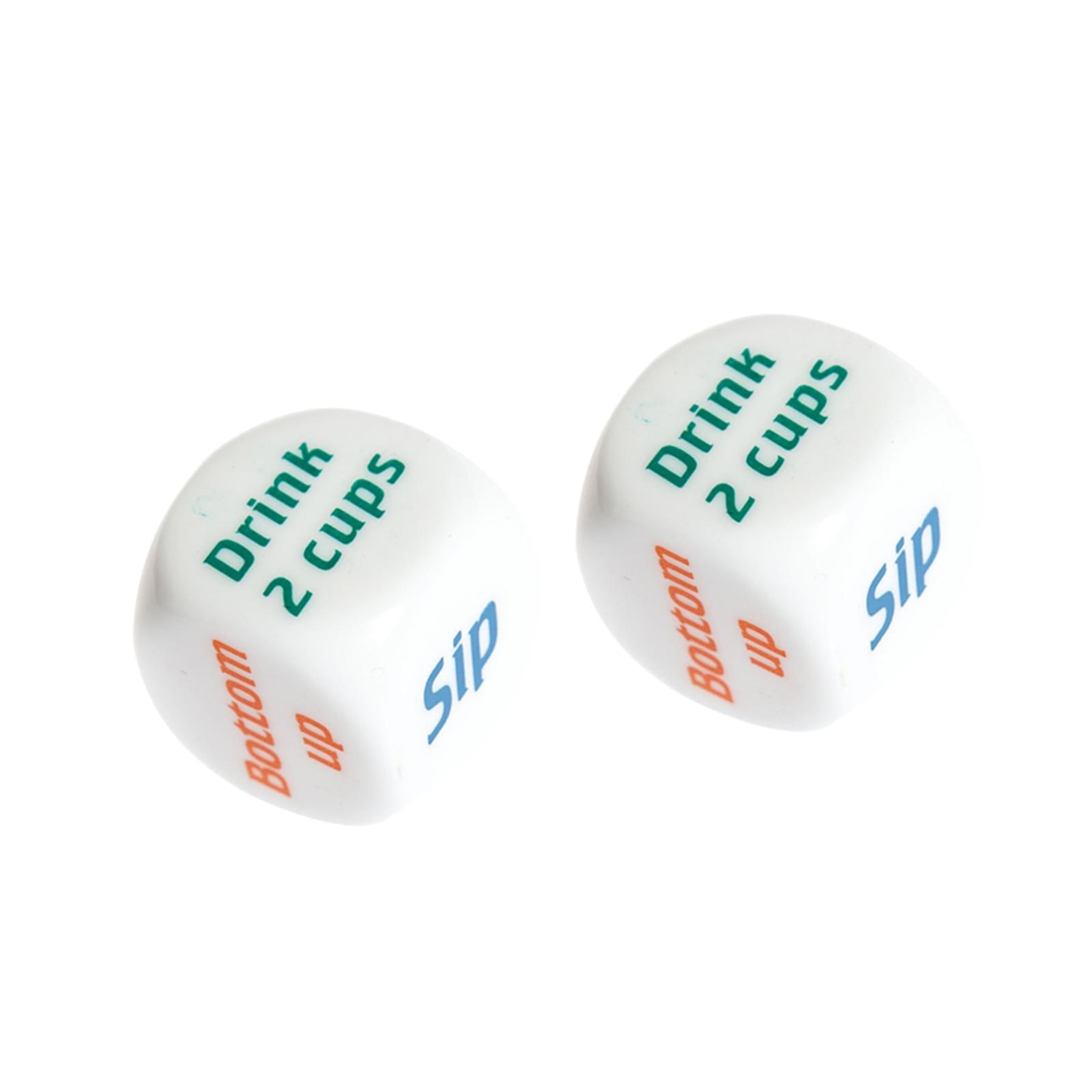 2x Drinking Dices Funny Favors Rolling Dices for KTV Trips Parties